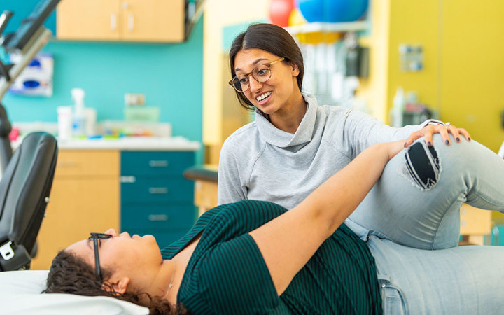 Therapist and patient at Therapy Care, Broomfield